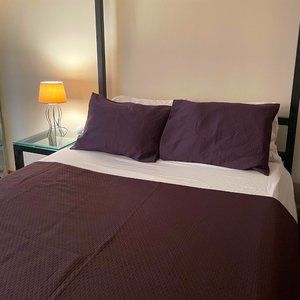 Calvin Klein Eggplant King Quilted Blanket